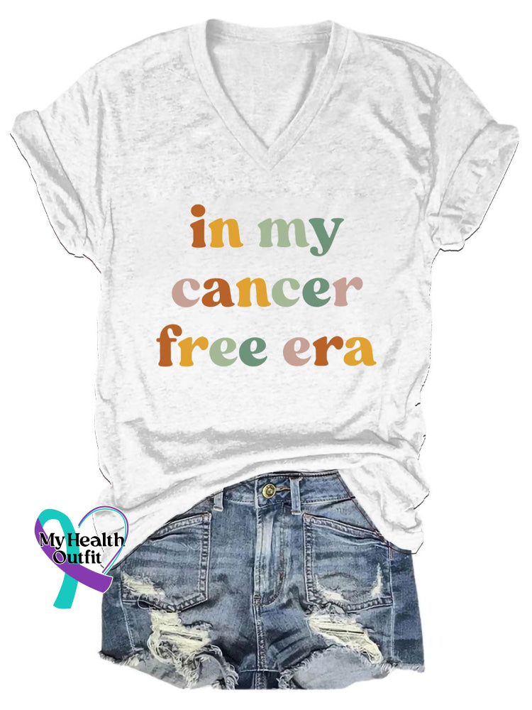 Women’s In My Cance Era Print Casual T-Shirt White / S