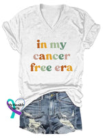 Women’s In My Cance Era Print Casual T-Shirt White / S