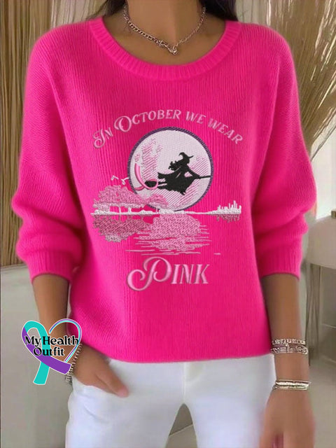 Women’S In October We Wear Pink Top Dark Pink / S