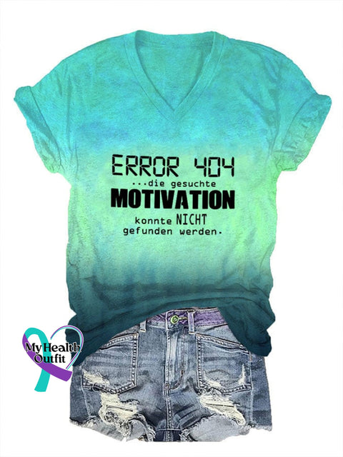 Women’s Inspirational Quotes Motivation Print V-Neck T-Shirt Water Blue / S