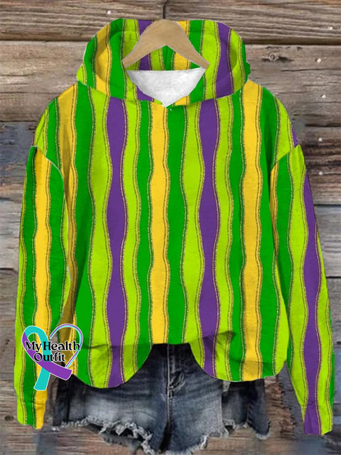 Women’s Iris Carnival Print Sweatshirt Green / S