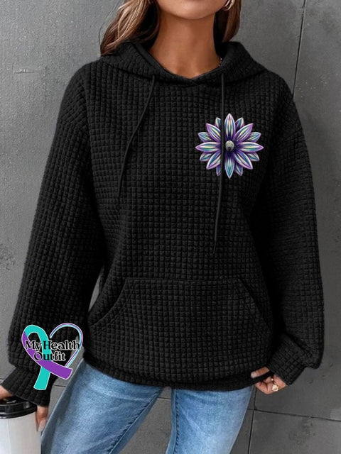 Women’s It’s Okay If The Only Thing You Do Today Is Breathe Sunflower Print Long Sleeve Sweatshirt