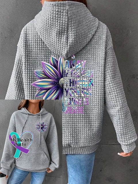 Women’s It’s Okay If The Only Thing You Do Today Is Breathe Sunflower Print Long Sleeve