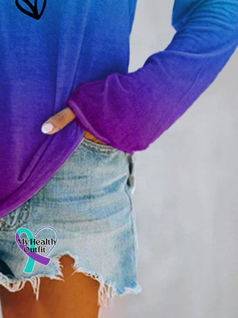 Women’s Just Breathe Print Casual T-Shirt