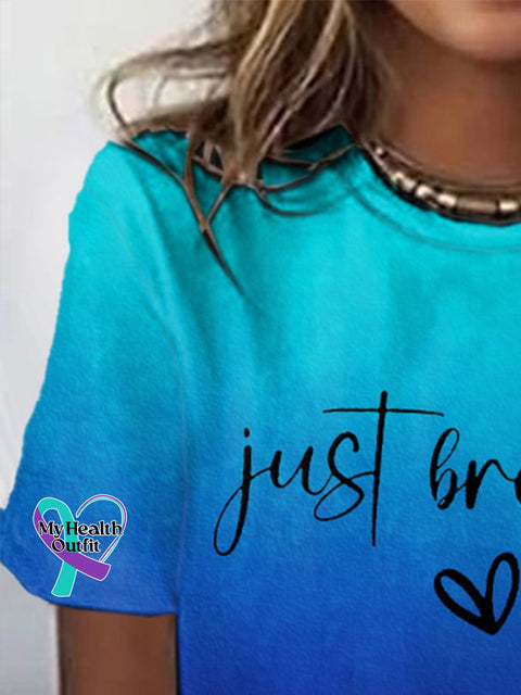 Women’s Just Breathe Print T-Shirt