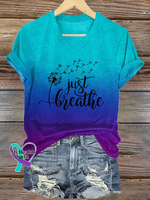 Women’s Just Breathe T-Shirt Picture 1 / S