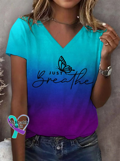 Women’s Just Breathe T-Shirt Picture 1 / S