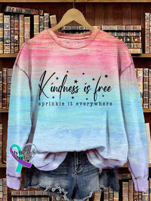 Women’s Kindness Is Free Sprinkle It Everywhere Sweatshirt Picture 1 / S