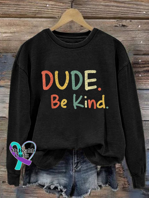 Women’s Kindness Matters Print Sweatshirt Black / S