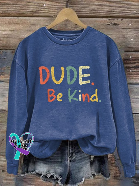 Women’s Kindness Matters Print Sweatshirt Blue / S