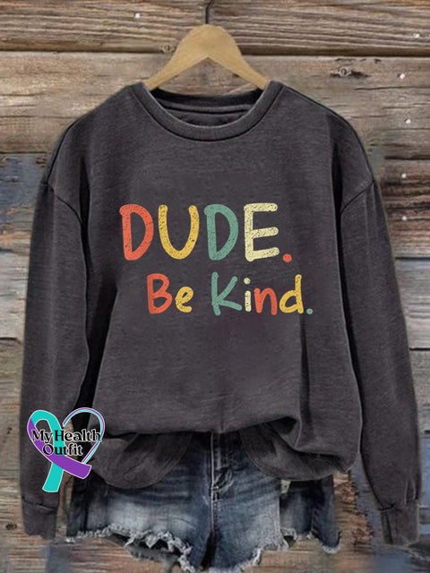 Women’s Kindness Matters Print Sweatshirt Dark Grey / S