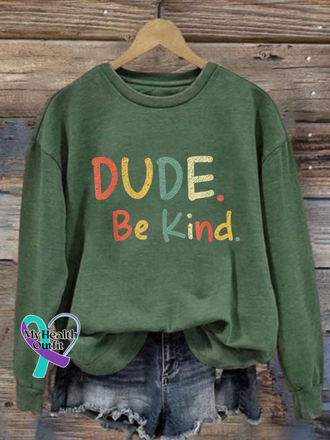 Women’s Kindness Matters Print Sweatshirt Green / S