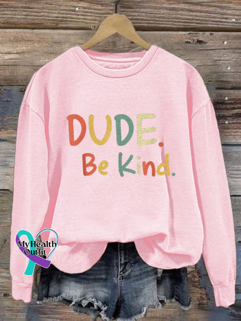 Women’s Kindness Matters Print Sweatshirt Pink / S