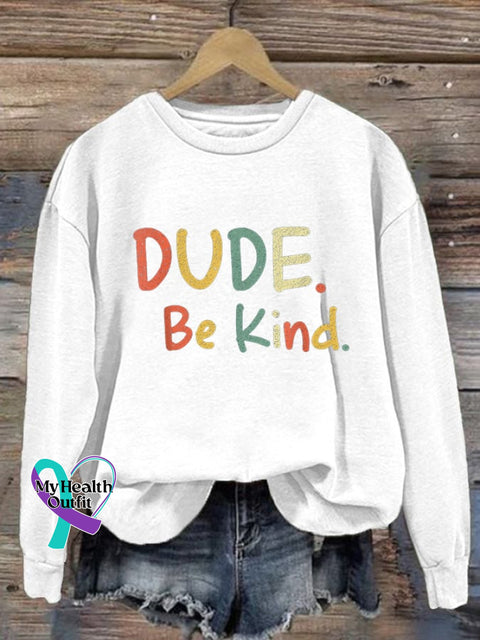 Women’s Kindness Matters Print Sweatshirt White / S