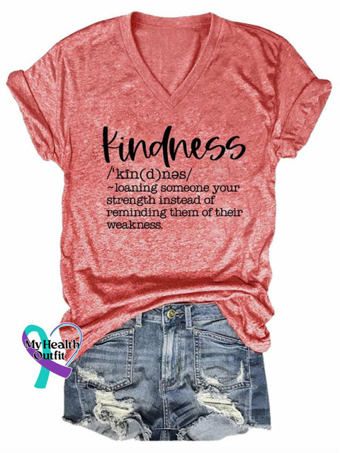 Women’s Kindness Print T-Shirt Pink / S