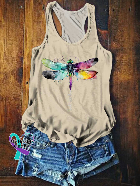 Women’s Let It Be Dragonfly Tank Top Sand / S
