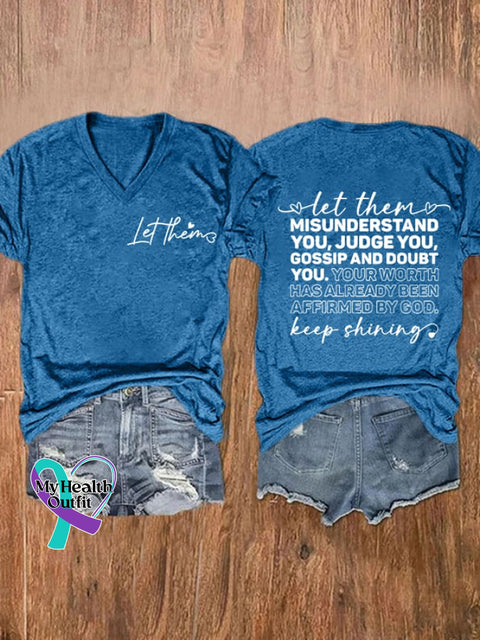 Women’s Let Them Misunderstand You Judge Gossip And Doubt Your Worth Has Already Been Affirmed By