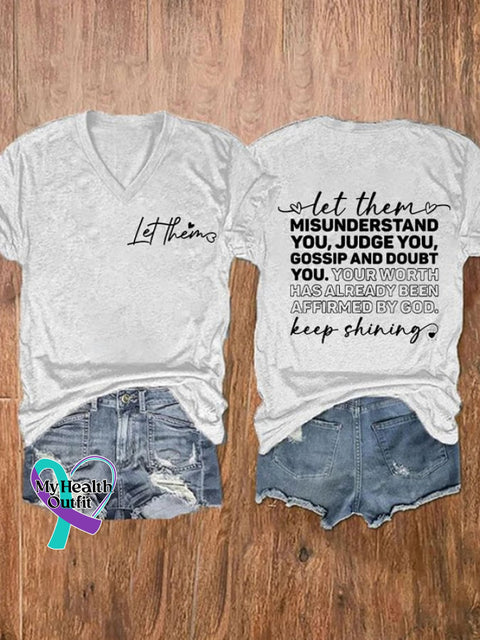 Women’s Let Them Misunderstand You Judge Gossip And Doubt Your Worth Has Already Been Affirmed By