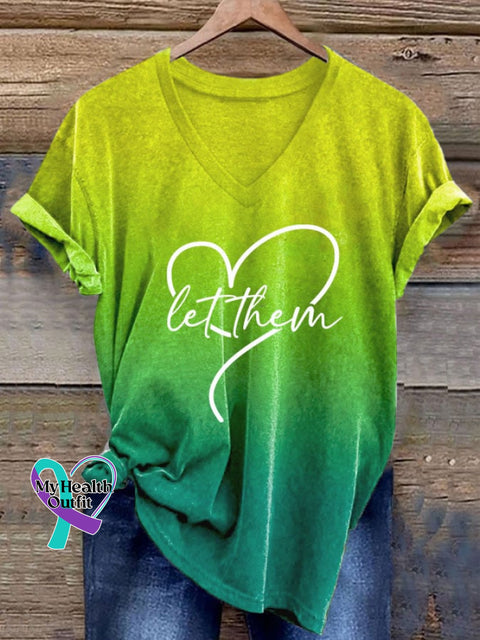 Women’s Let Them Print Casual T-Shirt Picture 2 / S