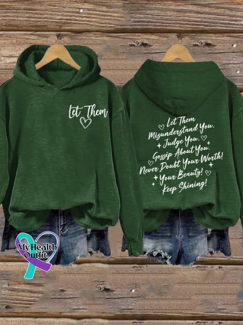 Women’s Let Them Print Hoodie Green / S