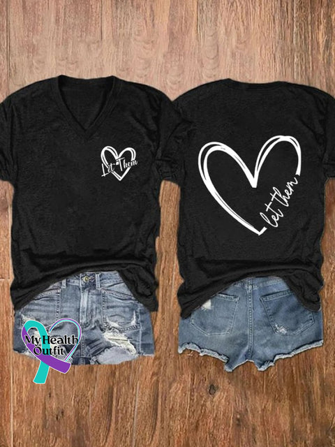 Women’s Let Them Print T-Shirt Black / S