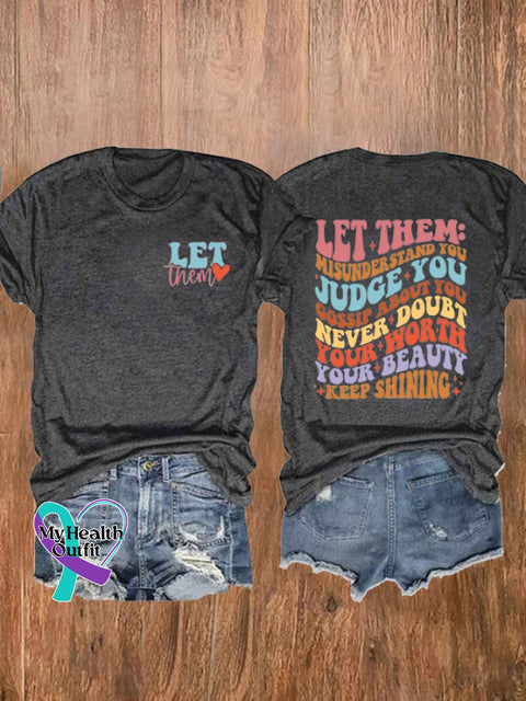 Women’s Let Them Print T-Shirt Dark Grey / S