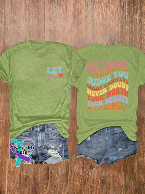 Women’s Let Them Print T-Shirt Green / S