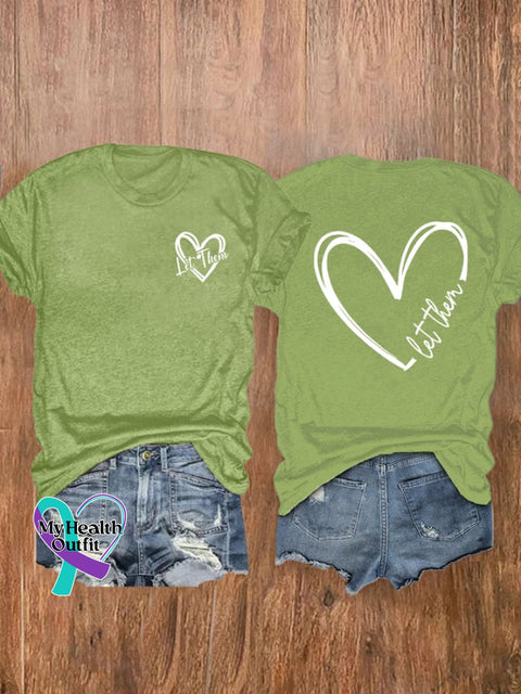 Women’s Let Them Print T-Shirt Green / S