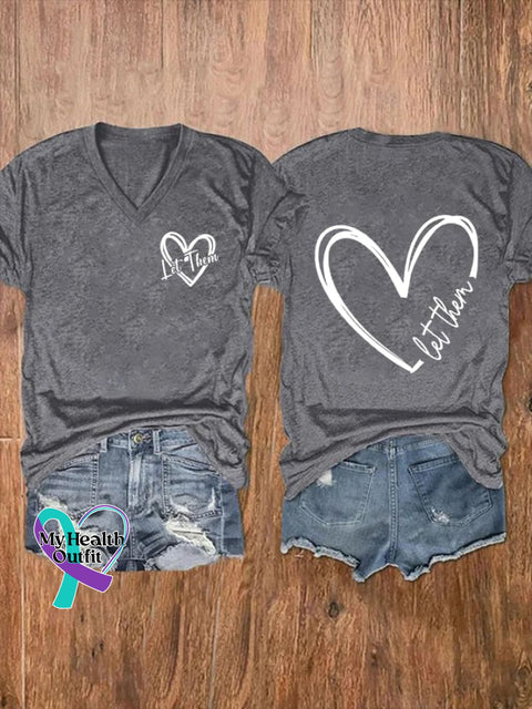 Women’s Let Them Print T-Shirt Grey / S