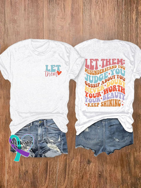 Women’s Let Them Print T-Shirt White / S