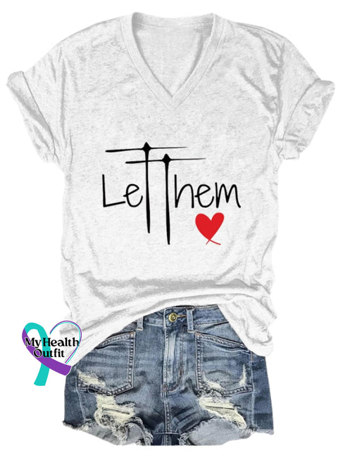 Women’s Let Them Print T-Shirt White / S