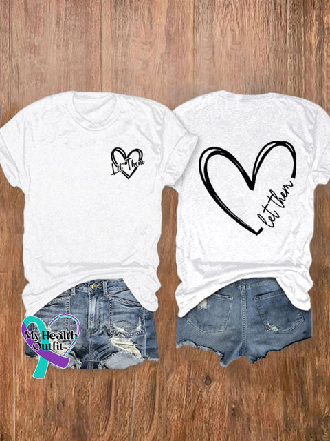 Women’s Let Them Print T-Shirt White / S