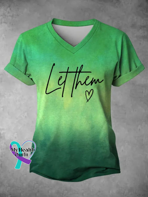 Women’s Let Them Printed Casual T-shirt