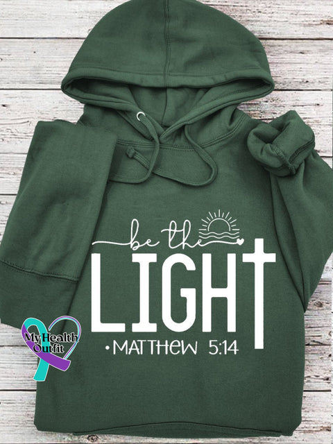 Women’s Men’s Unisex Be The Light Matthew 5:14 Bible Verse Christian Faith Jesus Cross Print