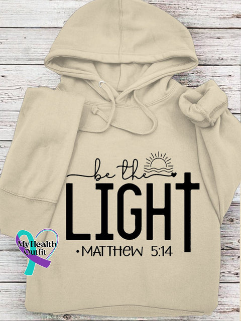 Women’s Men’s Unisex Be The Light Matthew 5:14 Bible Verse Christian Faith Jesus Cross Print