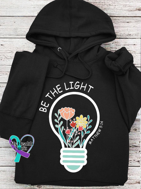 Women’s Men’s Unisex Flowers Be The Light Mathew 5:14 Bible Verse Religious Faith Church Print