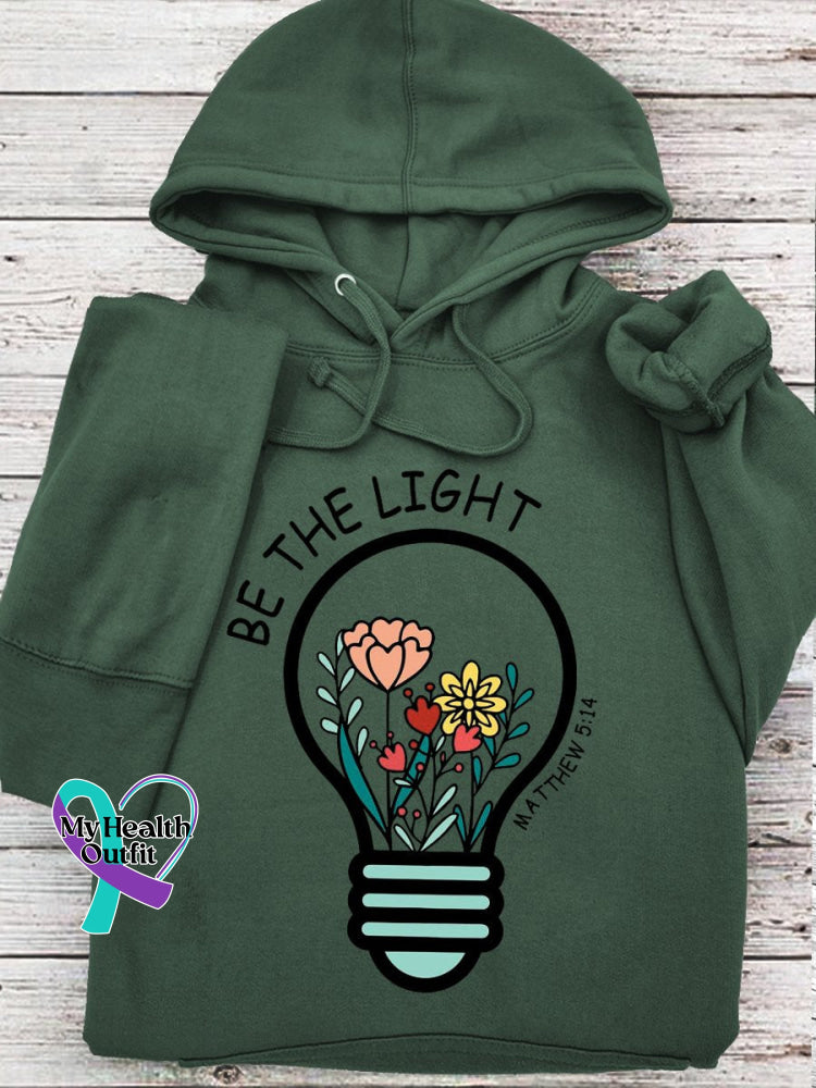 Women’s Men’s Unisex Flowers Be The Light Mathew 5:14 Bible Verse Religious Faith Church Print