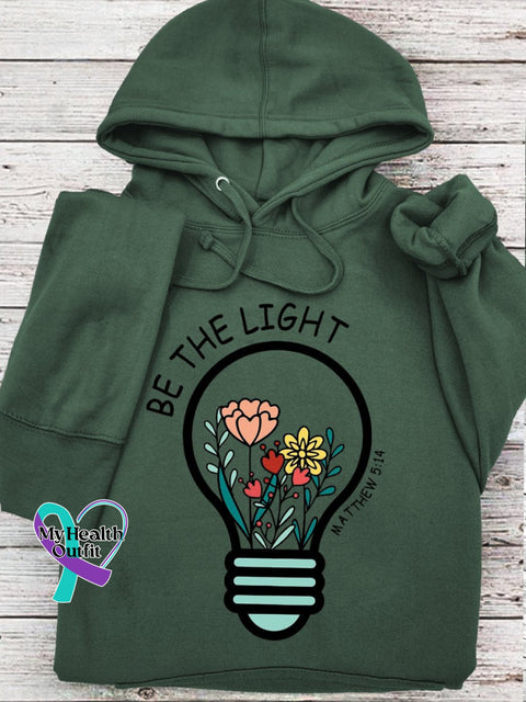 Women’s Men’s Unisex Flowers Be The Light Mathew 5:14 Bible Verse Religious Faith Church Print