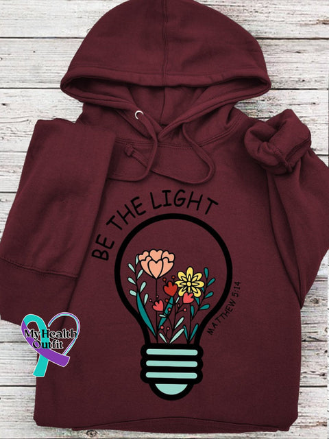 Women’s Men’s Unisex Flowers Be The Light Mathew 5:14 Bible Verse Religious Faith Church Print