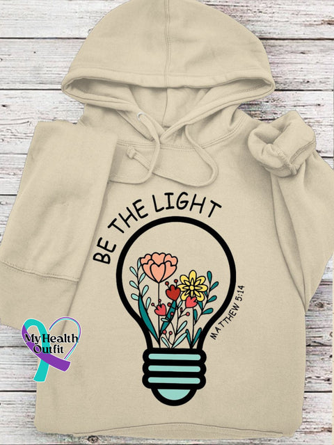 Women’s Men’s Unisex Flowers Be The Light Mathew 5:14 Bible Verse Religious Faith Church Print
