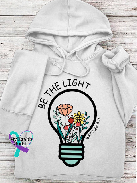 Women’s Men’s Unisex Flowers Be The Light Mathew 5:14 Bible Verse Religious Faith Church Print