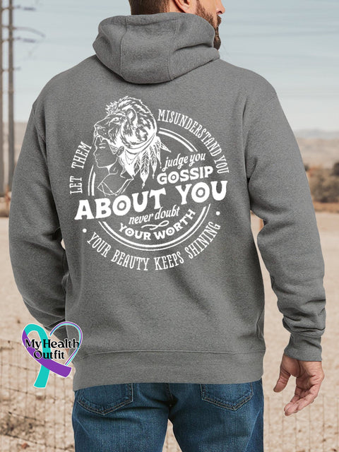 Women’s Men’s Unisex Let Them Misunder Stand You Judge Gossip About Never Doubt Your Worth