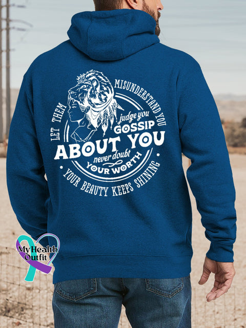 Women’s Men’s Unisex Let Them Misunder Stand You Judge Gossip About Never Doubt Your Worth