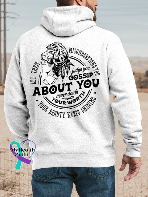 Women’s Men’s Unisex Let Them Misunder Stand You Judge Gossip About Never Doubt Your Worth