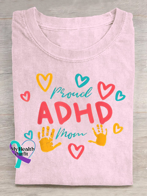 Women’s Men’s Unisex Proud Adhd Mom T-Shirt Pink / S
