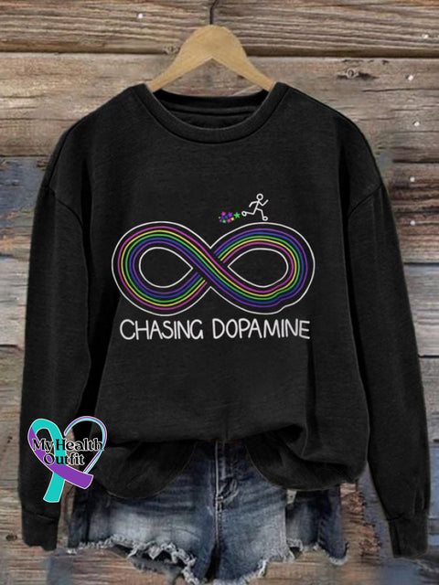 Women’s Mental Health Awareness Adhd Print Sweatshirt Black / S
