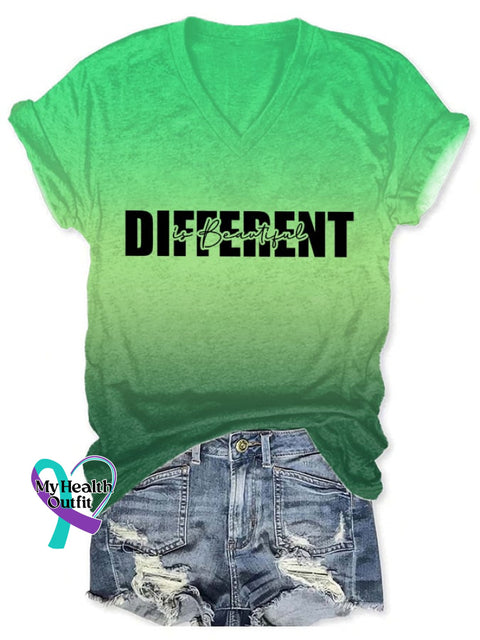 Women’s Mental Health Awareness Printed T-Shirt Green / S