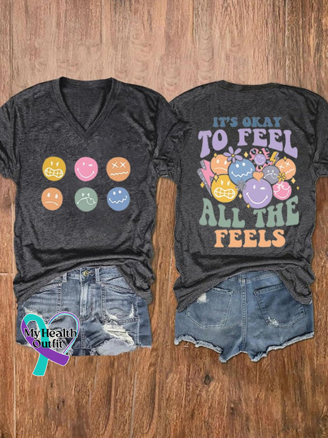 Women’s Mental Health Awareness T-Shirt Dark Grey / S