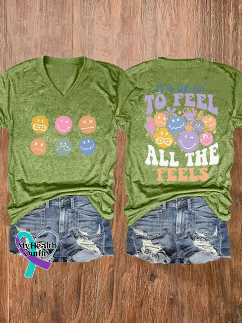 Women’s Mental Health Awareness T-Shirt Green / S