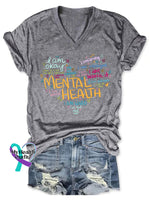 Women’s Mental Health Print Casual T-Shirt Grey / S